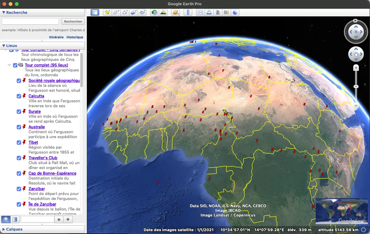 Tour Google Earth