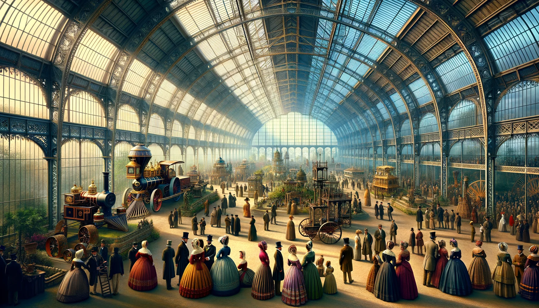 Grande Exposition de 1851 au Crystal Palace dans Hyde Park, Londres