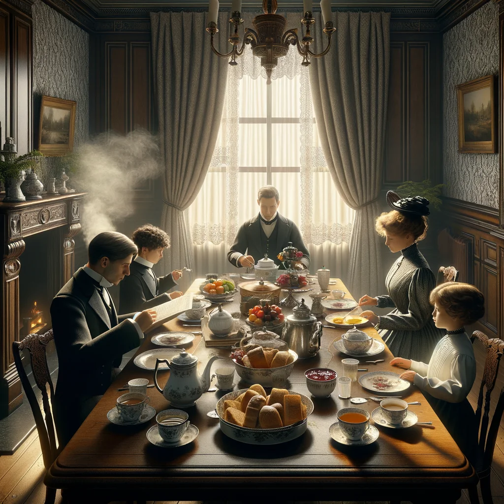 Représentation ultra-réaliste d'une scène de la vie quotidienne