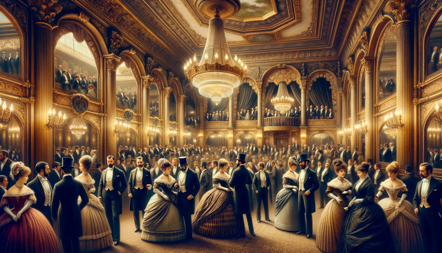 Une image grandiose d'un grand événement culturel de l'époque